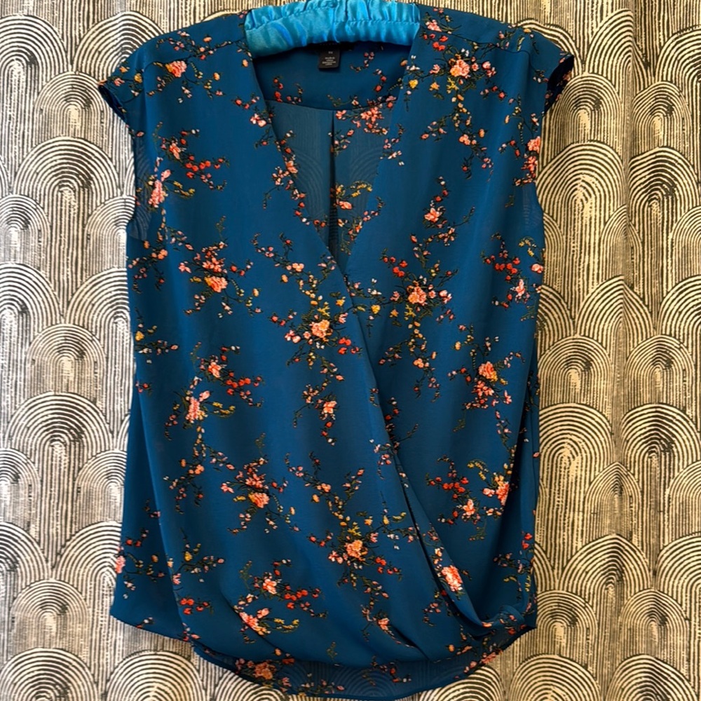 Halogen Floral Top - Teal